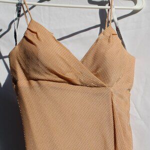 Dusk Size 6 Gold Maxi Full Dress